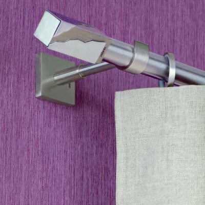Κουρτινόξυλο Μεταλλικό Anartisi Aslanis Home Senses PERFECTION Ø25 σε χρώμα ΝΙΚΕΛ ΣΑΤΙΝΕ (NICKEL SATINED)