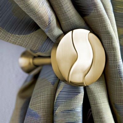 Αμπράζ συγκράτησης κουρτίνας Anartisi Αslanis IMPERIAL σε χρώμα ΧΡΥΣΟ ΣΑΤΙΝΕ (POLISHED SATINED)