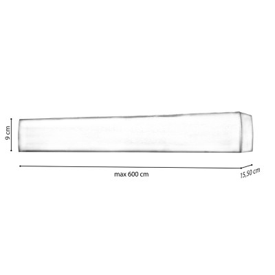 Μεταλλική Μετόπη Anartisi MA60 σε χρώμα ΙΝΟΞ (INOX)