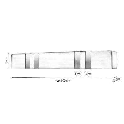 Μεταλλική Μετόπη Anartisi MA63 σε χρώμα ΙΝΟΞ - ΧΡΩΜΙΟ (INOX - CHROME)