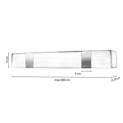 Μεταλλική Μετόπη Anartisi MA65 σε χρώμα ΙΝΟΞ - ΧΡΩΜΙΟ (INOX - CHROME)