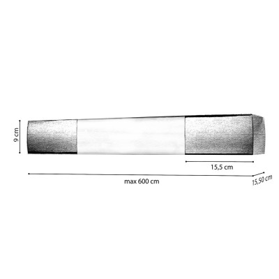 Μεταλλική Μετόπη Anartisi MA66 σε χρώμα ΙΝΟΞ - ΧΡΩΜΙΟ (INOX - CHROME)