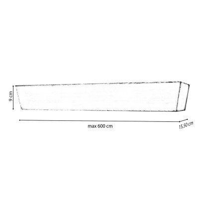 Μεταλλική Μετόπη Anartisi MB80 σε χρώμα ΙΝΟΞ (INOX)