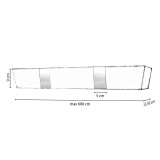 Μεταλλική Μετόπη Anartisi MB81 σε χρώμα ARGENTO - ΧΡΩΜΙΟ (ARGENTO - CHROME)