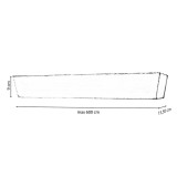 Μεταλλική Μετόπη Anartisi MB84 σε χρώμα ARGENTO