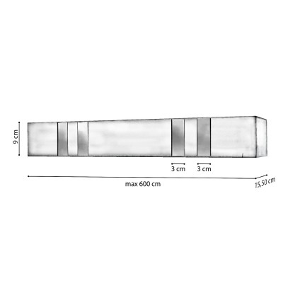 Μεταλλική Μετόπη Anartisi ME43 σε χρώμα ΙΝΟΞ - ΧΡΩΜΙΟ (INOX - CHROME)