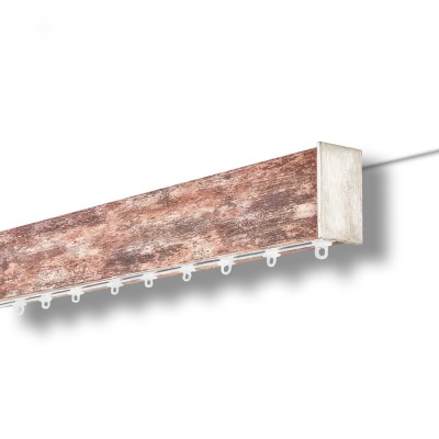 Μεταλλικός Σιδηρόδρομος Οροφής μονός Anartisi Wood Rail Collection NOVEL σε χρώμα NL 10