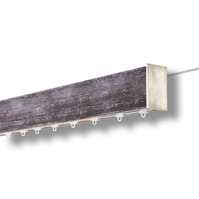 Μεταλλικός Σιδηρόδρομος Οροφής μονός Anartisi Wood Rail Collection NOVEL σε χρώμα NL 3