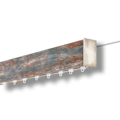 Μεταλλικός Σιδηρόδρομος Οροφής μονός Anartisi Wood Rail Collection NOVEL σε χρώμα NL 5