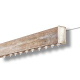 Μεταλλικός Σιδηρόδρομος Οροφής μονός Anartisi Wood Rail Collection NOVEL σε χρώμα NL 7