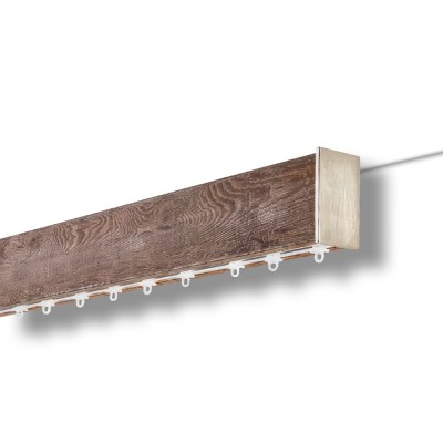 Μεταλλικός Σιδηρόδρομος Οροφής μονός Anartisi Wood Rail Collection NOVEL σε χρώμα NL 8