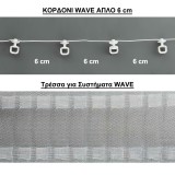 Μεταλλικός Σιδηρόδρομος Τοίχου μονός Anartisi Aluminium Rail Collection IDEAL σε χρώμα MY 14 με Σύστημα WAVE 6 cm
