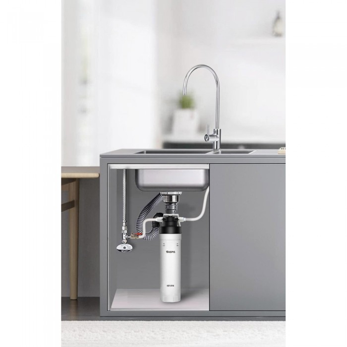 Συσκευή Φίλτρανσης Νερού 4 Σταδίων Κάτω Πάγκου UF 40.8x8.8cm 4BAR Max Λευκό ASPIS S-06 17-105-005