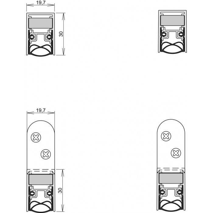 Αεροφράκτης χωνευτός Athmer Schall-Ex Ultra WS 19.7/30 108.3cm