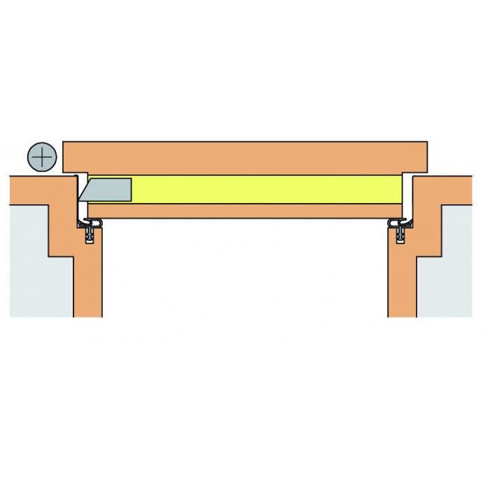 Αεροφράκτης χωνευτός Athmer Isolporte Omega 12/28 93cm