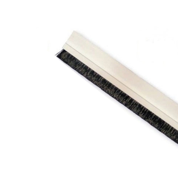 Αεροστόπ / Αεροφράκτης πόρτας αυτοκόλλητος με βούρτσα για ανοιγόμενες πόρτες 1m λευκό χρώμα Interfilm 126-00