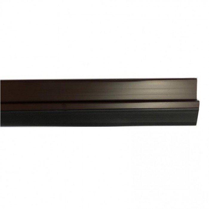 Αεροστόπ / Αεροφράκτης πόρτας αυτοκόλλητος με λάστιχο PVC για ανοιγόμενες πόρτες 1m καφέ χρώμα Interfilm 127-01