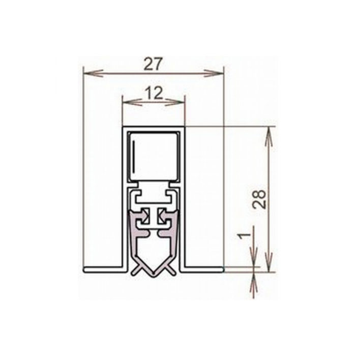 Αεροφράκτης χωνευτός Athmer Isolporte Omega 12/28 93cm