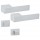 Πόμολα μεσόπορτας Χειρολαβή με Ροζέτα Best 225 ICON Ral 7047 (2 τεμάχια Ζεύγος) με κλείστρο Wc  = 80,00€ 