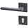 Πόμολο Πόρτας (1τεμάχιο) Χειρολαβή με Ροζέτα Best 375 Mat Black Αριστερό  = 17,00€ 