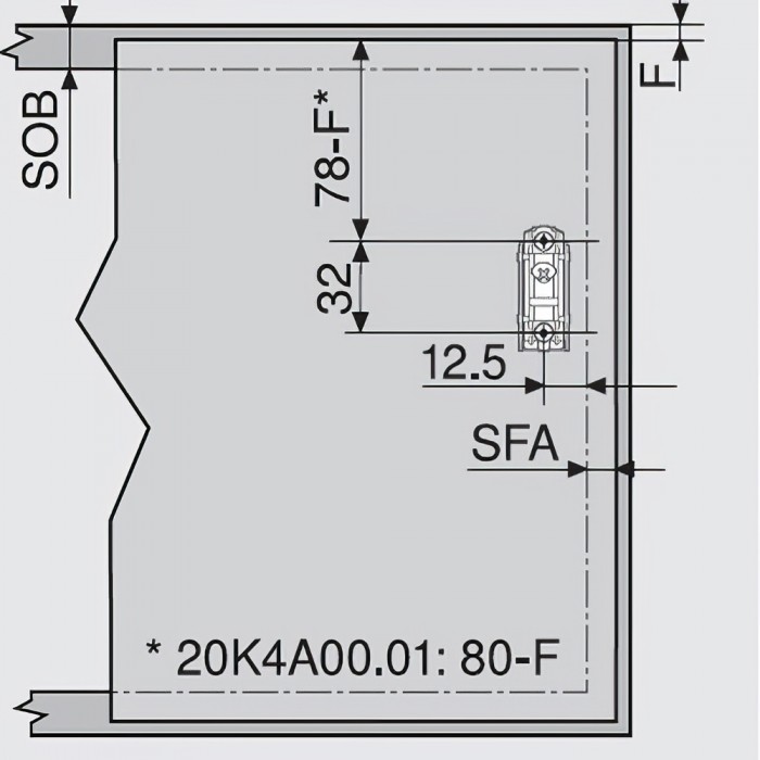 Σύστημα ανύψωσης Blum AVENTOS HK-S σε χρώμα Λευκό 20Κ2E00.06 SW