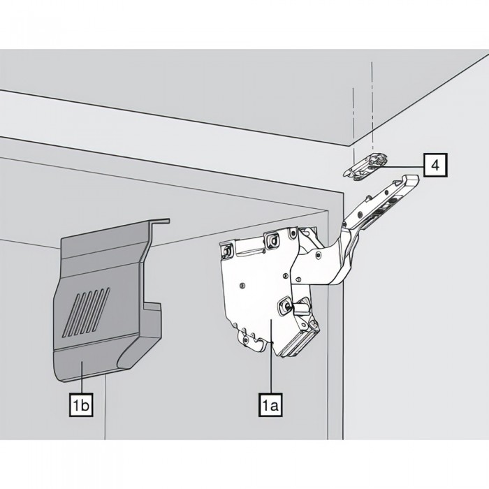 Σύστημα ανύψωσης Blum AVENTOS HK-S σε χρώμα Λευκό 20Κ2E00.06 SW