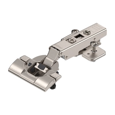 Μεντεσές BLUM CLIP TOP INSERTA με ενσωματωμένο φρένο 110° Ίσιος με πάτημα 16mm και έκκεντρο τακάκι σταυρό expando επινικελωμένος 71B3590