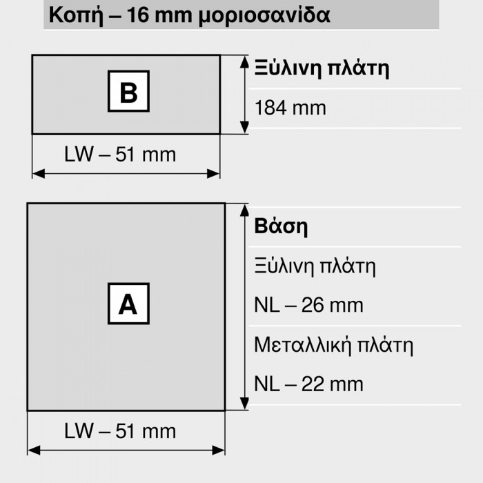 Μεταλλικό καλάθι Blum MerivoBox Αρθρωτό -E- με βέργα γκάλερι με ύψος 20.9cm και Βάθος 50cm και αντοχή φορτίου 40 kg σε χρώμα Γκρι Ανοιχτό (Grey Indium)