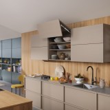 Σύστημα ανύψωσης Blum Aventos HF Top σε χρώμα Dark Grey