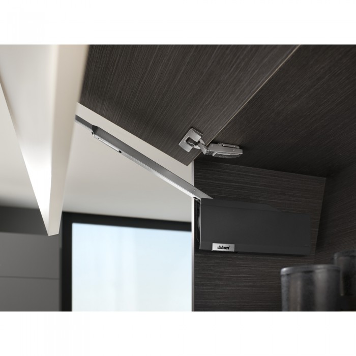 Σύστημα ανύψωσης Blum Aventos HF Top σε χρώμα Dark Grey