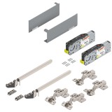 Σύστημα ανύψωσης Blum Aventos HF Top σε χρώμα Light Grey