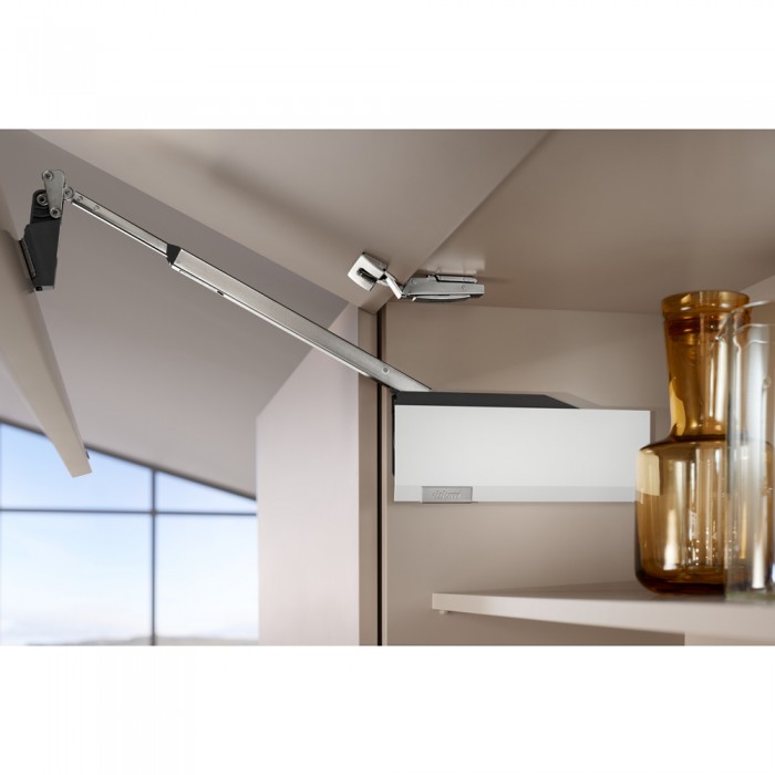 Σύστημα ανύψωσης Blum Aventos HF Top σε χρώμα Silk White