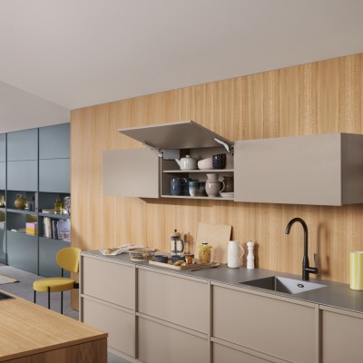 Σύστημα ανύψωσης Blum Aventos HK Top σε χρώμα Light Grey