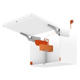 Ηλεκτροκίνητο Σύστημα Ανύψωσης Blum Aventos HK Top με SERVO DRIVE σε χρώμα Dark Grey