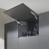 Σύστημα ανύψωσης για Πορτάκια Χωρίς Πόμολο Blum Aventos HK Top με Tip-On σε χρώμα Dark Grey