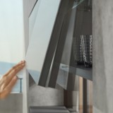 Σύστημα ανύψωσης για Πορτάκια Χωρίς Πόμολο Blum Aventos HK Top με Tip-On σε χρώμα Dark Grey