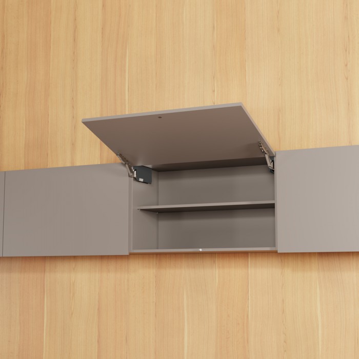 Σύστημα ανύψωσης για Πορτάκια Χωρίς Πόμολο Blum Aventos HK Top με Tip-On σε χρώμα Dark Grey
