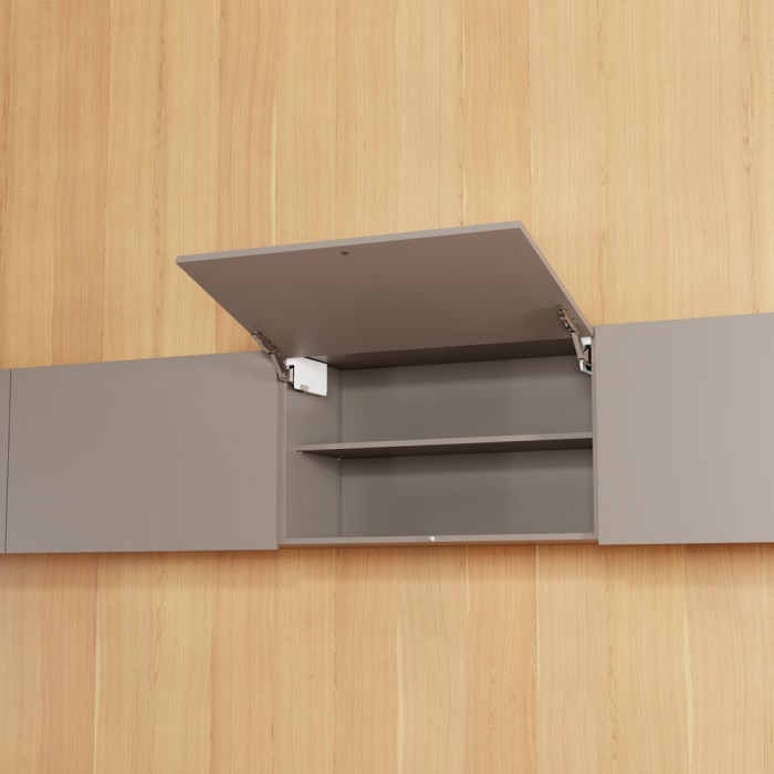 Σύστημα ανύψωσης για Πορτάκια Χωρίς Πόμολο Blum Aventos HK Top με Tip-On σε χρώμα Silk White