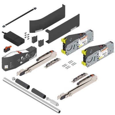 Ηλεκτροκίνητο Σύστημα Ανύψωσης Blum Aventos HL Top με SERVO DRIVE σε χρώμα Dark Grey