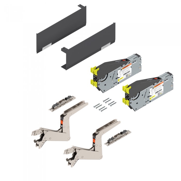 Σύστημα ανύψωσης Blum Aventos HS Top σε χρώμα Dark Grey