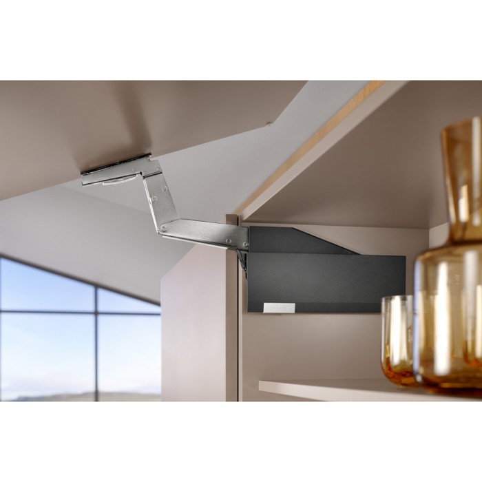 Σύστημα ανύψωσης Blum Aventos HS Top σε χρώμα Dark Grey