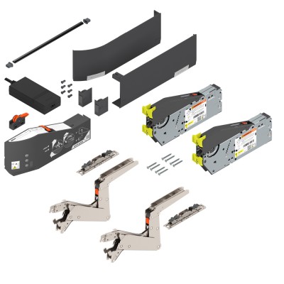 Ηλεκτροκίνητο Σύστημα Ανύψωσης Blum Aventos HS Top με SERVO DRIVE σε χρώμα Dark Grey