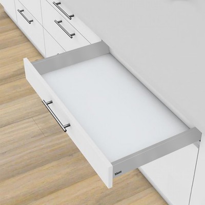 Μεταλλικά Πλαϊνά συρταριού BLUM TandemBox ANTARO 378A500GRM με ύψος 8,3cm και Βάθος 50cm σε χρώμα Γκρι