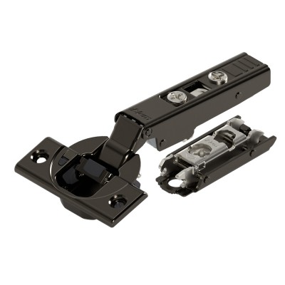 Μεντεσές BLUM clip top 110° με ενσωματωμένο φρένο ίσιος black onyx 71B3550