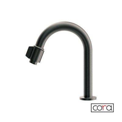 Περιστρεφόμενο Στόμιο με Διακόπτη On/Off Για Σύνδεση με Φίλτρο Νερού - 1/2 Cora 13504-410 Black Brushed