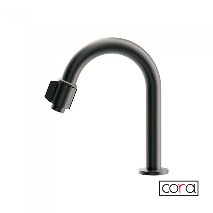 Περιστρεφόμενο Στόμιο με Διακόπτη On/Off Για Σύνδεση με Φίλτρο Νερού - 1/2 Cora 13504-410 Black Brushed