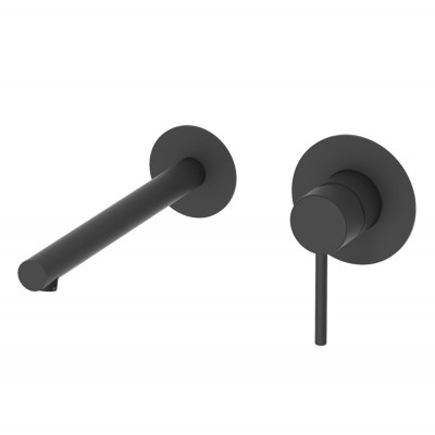 Μπαταρία Νιπτήρος εντοιχισμού Eurorama Tonda 145904-400 black matt 