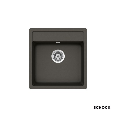 Νεροχύτης Γρανιτένιος Ένθετος Manhattan Cristalite 49x51 με 1 Γούρνα Για Ερμάριο 45 cm Schock 30050-1421 Asphalt