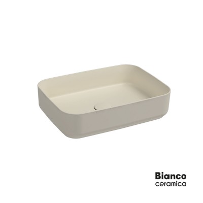 Νιπτήρας Μπάνιου 50x36 Επιτραπέζιος Bianco Ceramica 34050-311 Ivory Matt