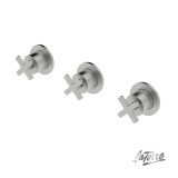 Μίκτης Εντοιχισμού 3 Οπών με Εκτροπέα 3 Εξόδων Elle Cross La Torre 38289-110 Inox finish